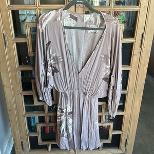 By Together Tan Floral Mini Dress